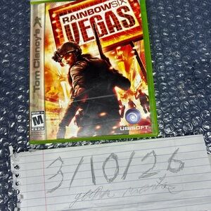 Rainbow Six Vegas Xbox 360 Game - Green Case